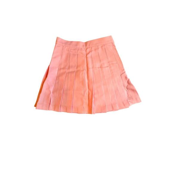 American Apparel Pink Pleated Mini Skirt Women’s XS Tennis Style New With Tags - Picture 2 of 10